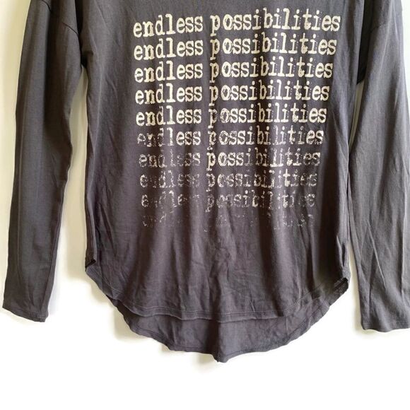 Signorelli Endless Possibilities Long Sleeve Graphic Tee Gray White S - Picture 8 of 8